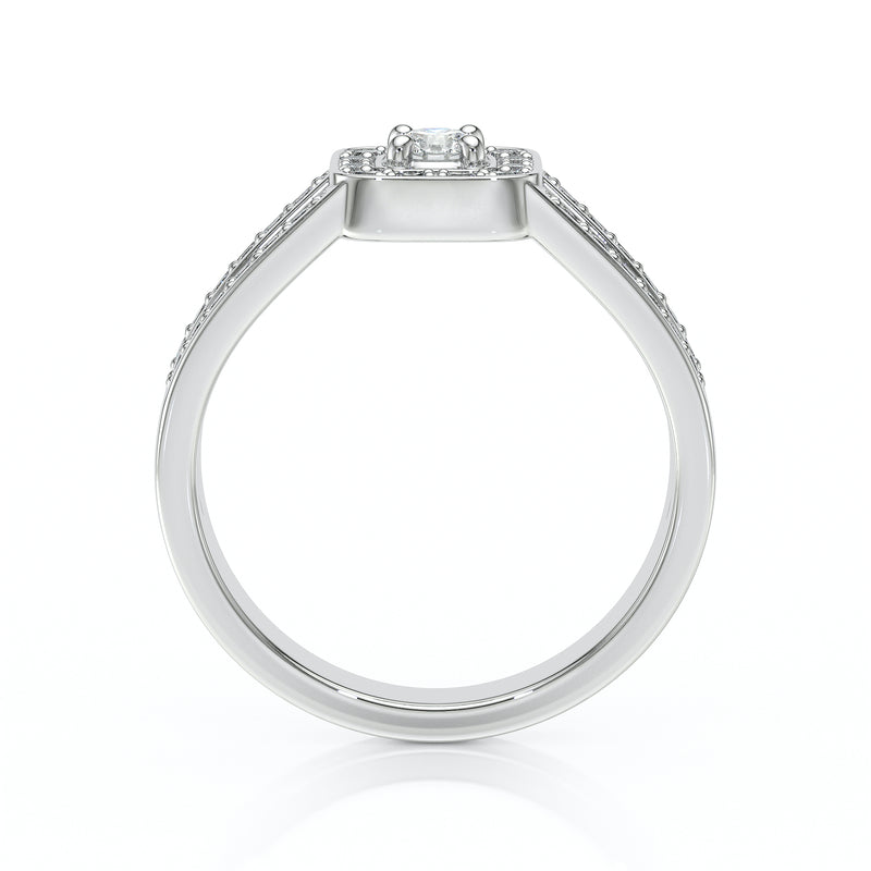 Bague entourage diamant Coup de Foudre - 3