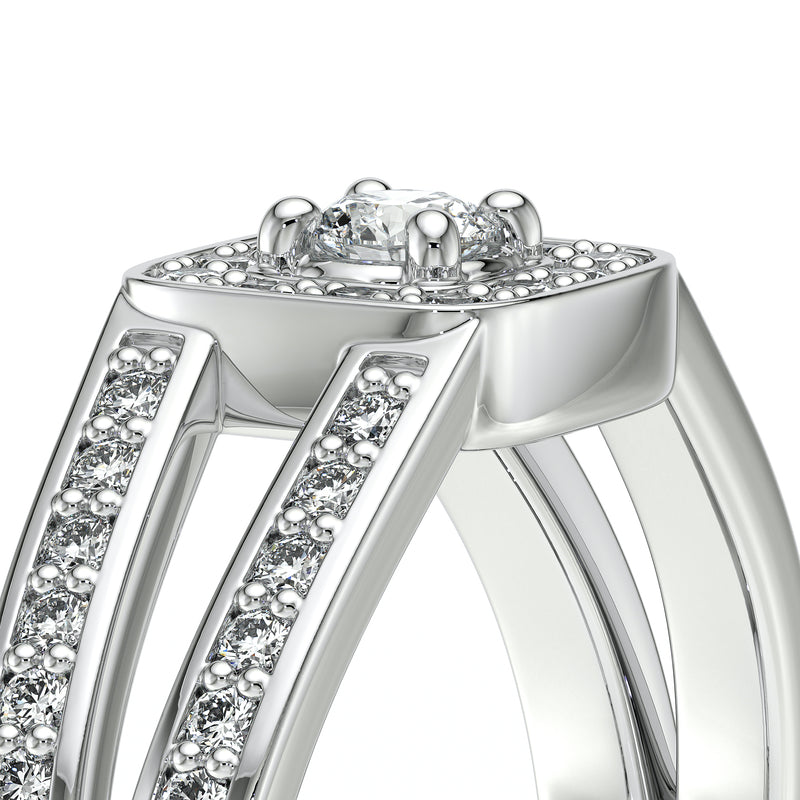 Bague entourage diamant Coup de Foudre - 3