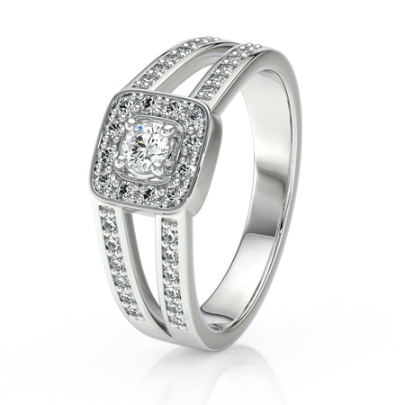 Bague entourage diamant Coup de Foudre - 3