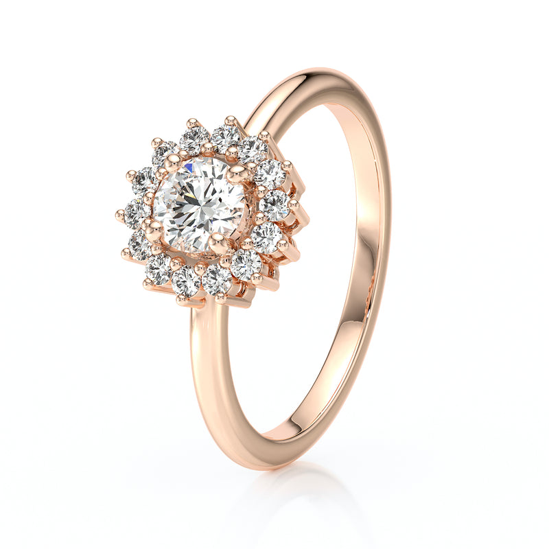 Bague entourage diamant Coup de Foudre - 4