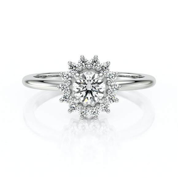 Bague entourage diamant Coup de Foudre - 4
