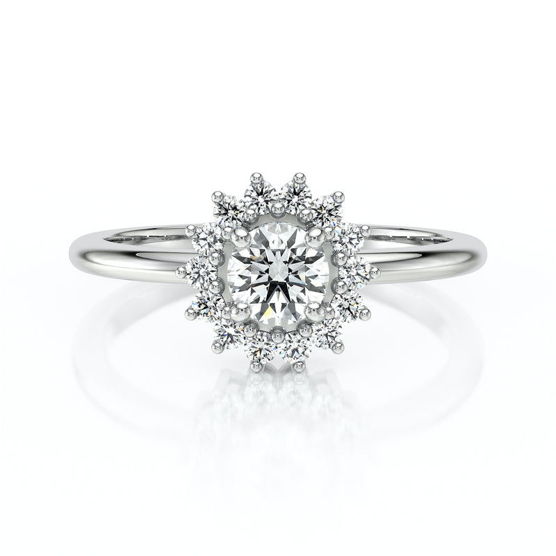 Bague entourage diamant Coup de Foudre - 4