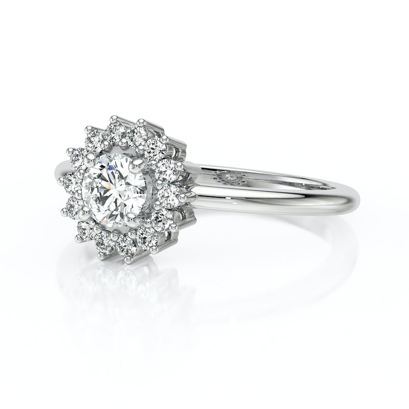 Bague entourage diamant Coup de Foudre - 4