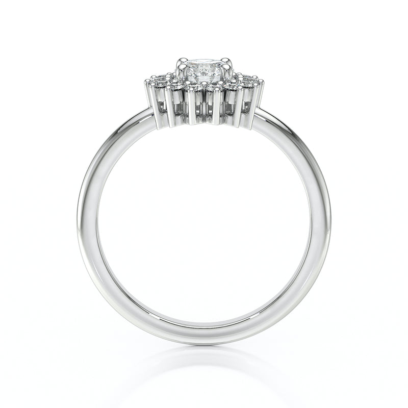 Bague entourage diamant Coup de Foudre - 4