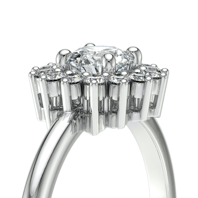 Bague entourage diamant Coup de Foudre - 4