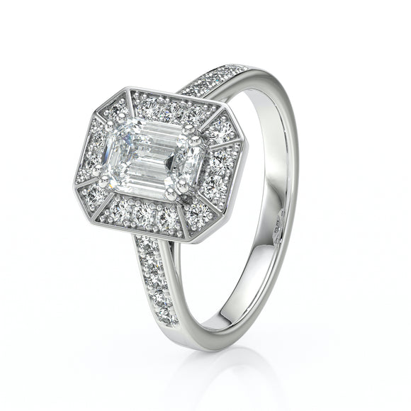Bague entourage rubis et diamant Coup de Foudre - 6