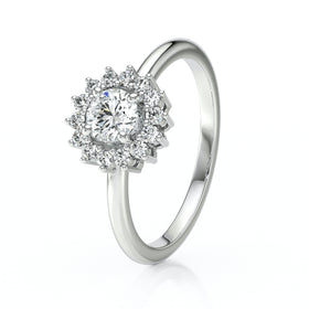 Bague entourage diamant Coup de Foudre - 4