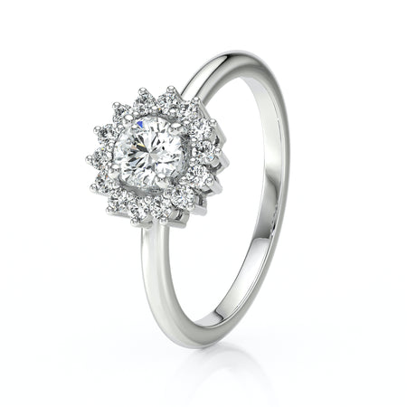 Bague entourage diamant Coup de Foudre - 4