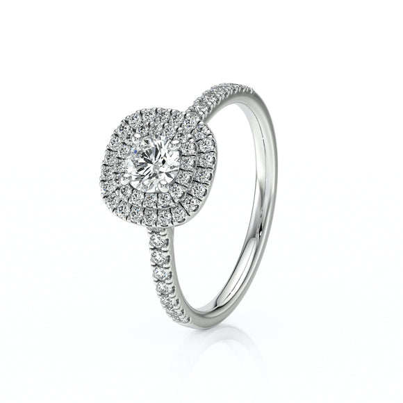 Bague entourage diamant Coup de Foudre - 7