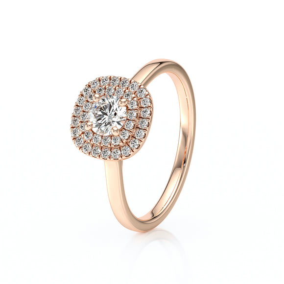 Bague entourage diamant Coup de Foudre - 8