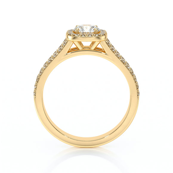 Bague entourage rubis et diamant Coup de Foudre - 2