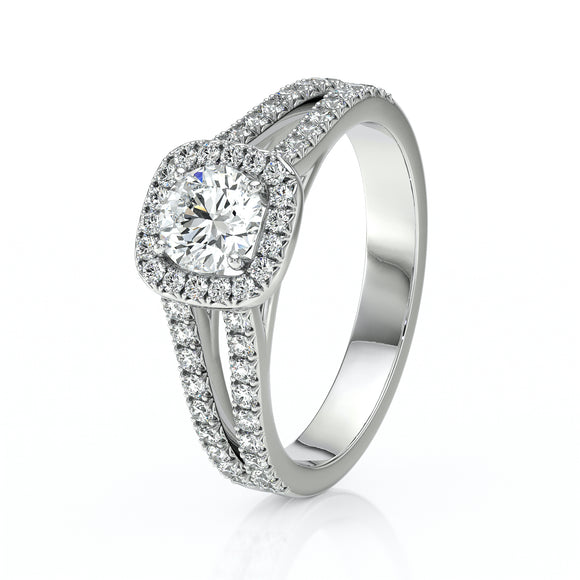 Bague entourage diamant Coup de Foudre - 2