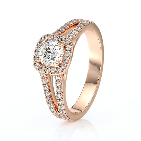 Bague entourage diamant Coup de Foudre - 2