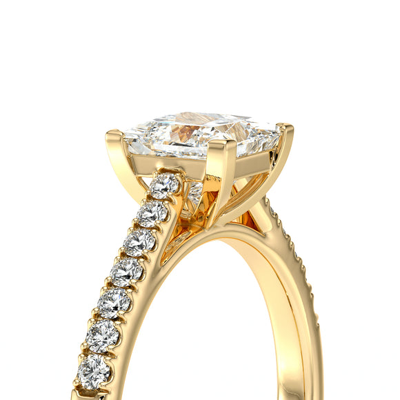 Solitaire accompagné rubis et diamant Divine Idylle - 27