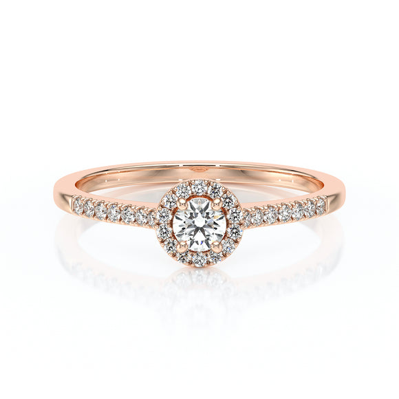 Bague entourage diamant Pour la Vie - 1