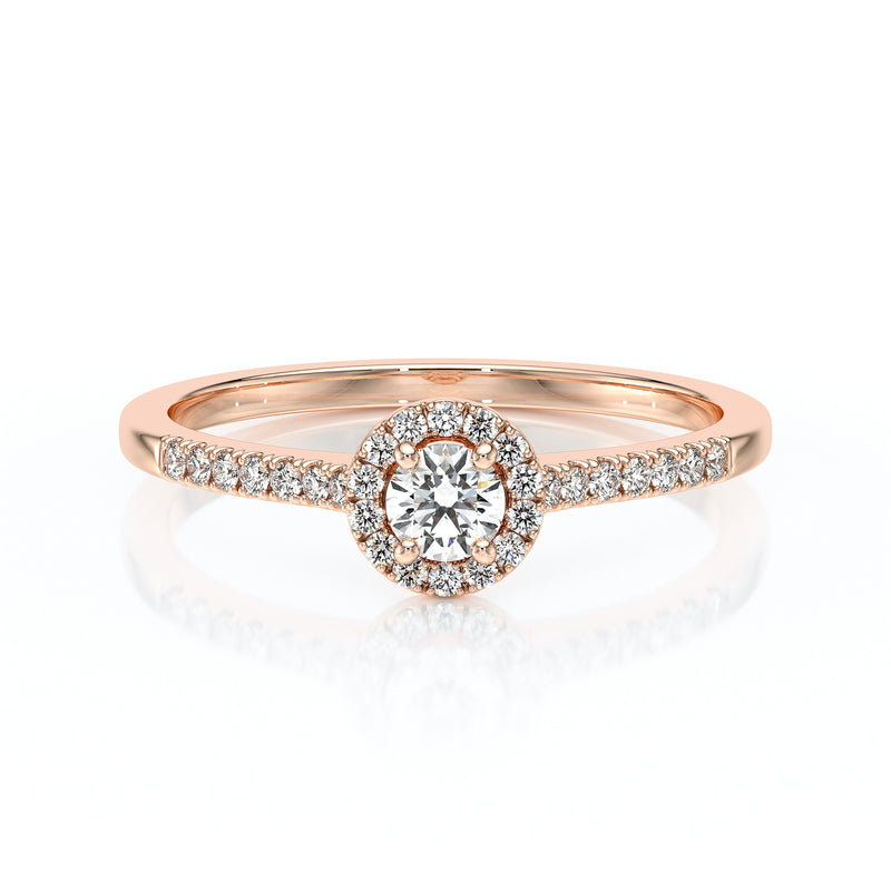 Bague entourage diamant Pour la Vie - 1