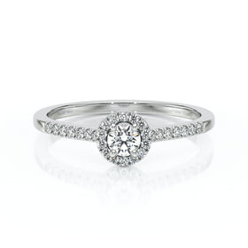 Bague entourage diamant Pour la Vie - 1