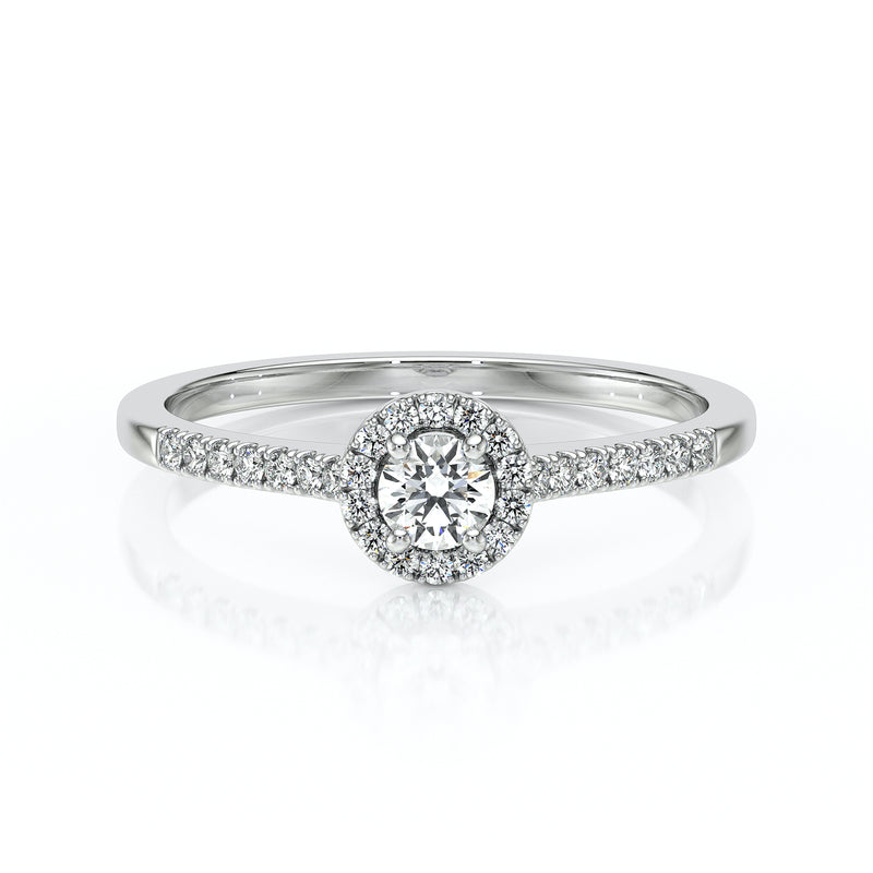 Bague entourage diamant Pour la Vie - 1