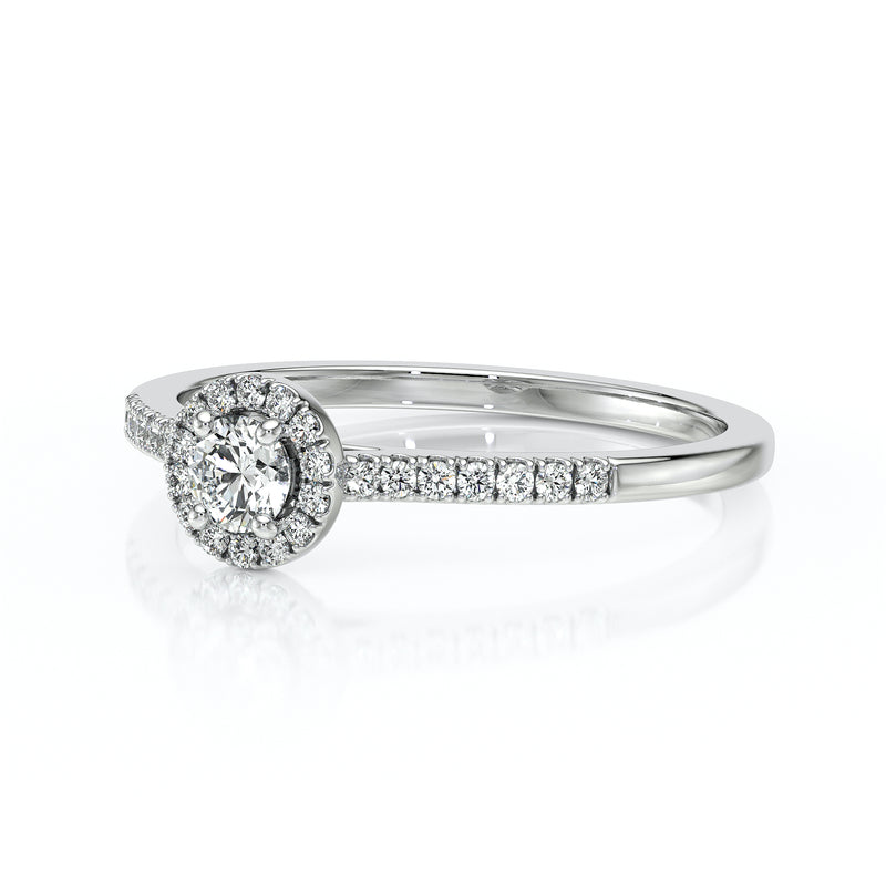 Bague entourage diamant noir Pour la Vie - 1