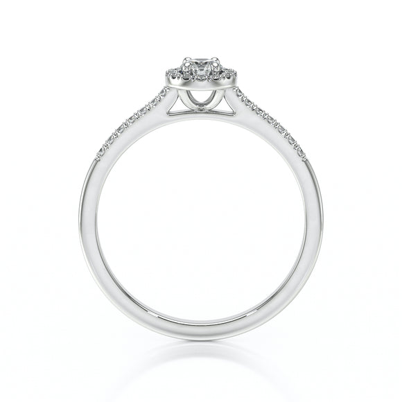 Bague entourage diamant Pour la Vie - 1