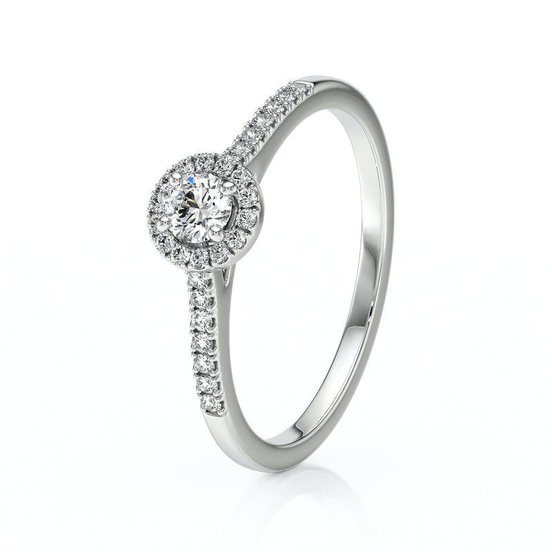 Bague entourage diamant noir Pour la Vie - 1