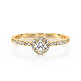 Bague entourage diamant Pour la Vie - 1