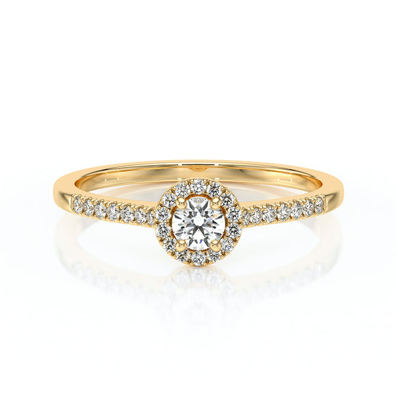 Bague entourage diamant Pour la Vie - 1