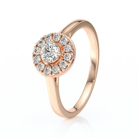 Bague entourage diamant Pour la Vie - 2