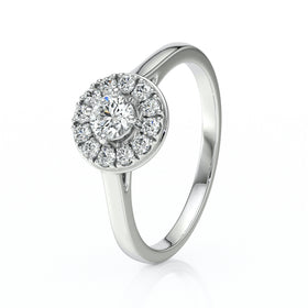 Bague entourage diamant Pour la Vie - 2