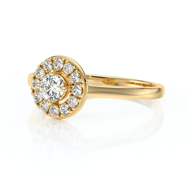 Bague entourage diamant noir Pour la Vie - 2