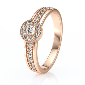 Bague entourage diamant Pour la Vie - 3