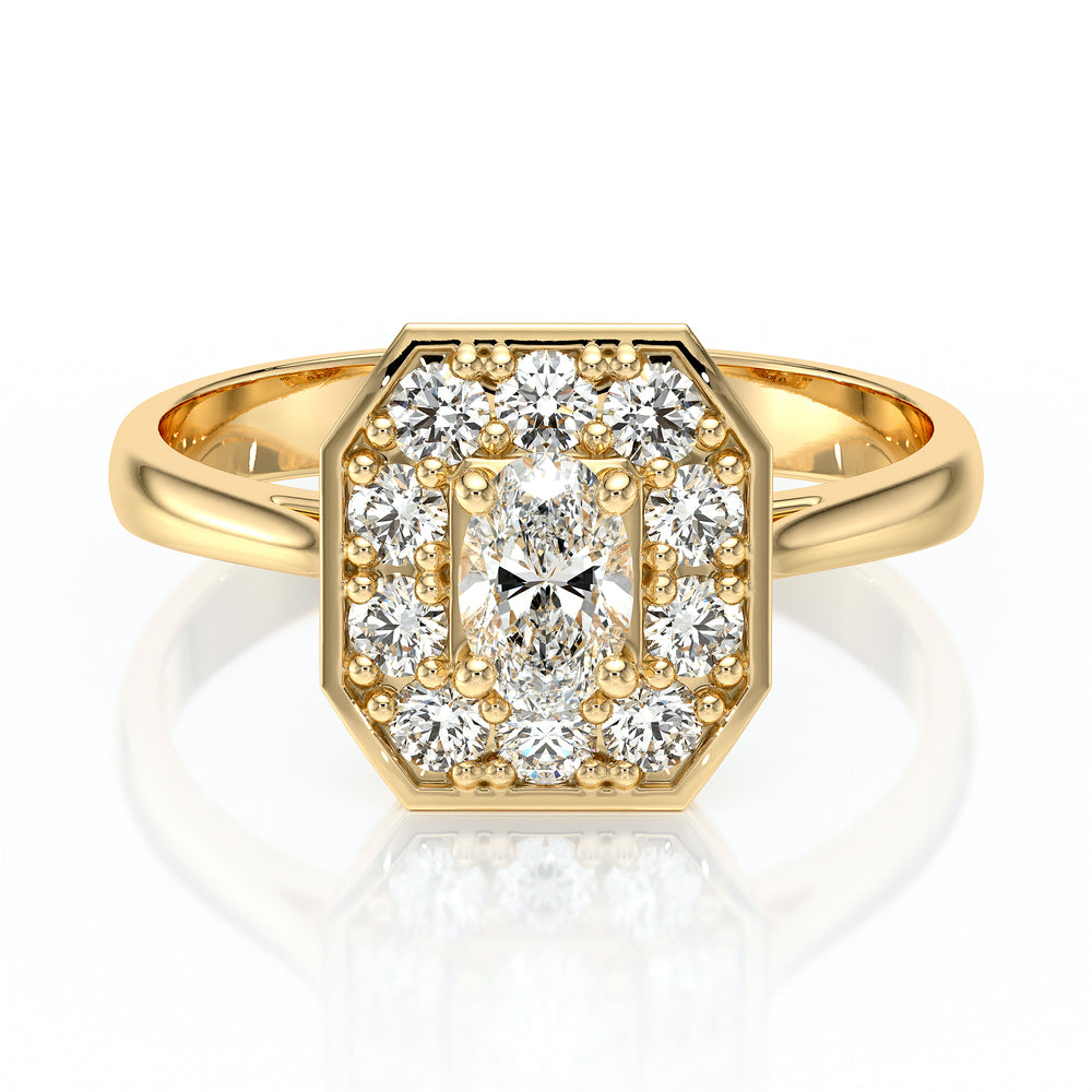 Bague entourage diamant Pour la Vie - 5