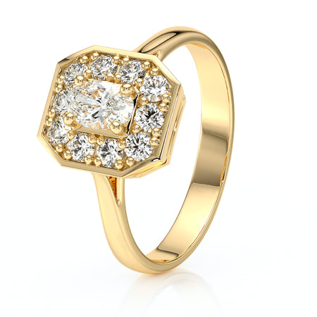 Bague entourage diamant Pour la Vie - 5