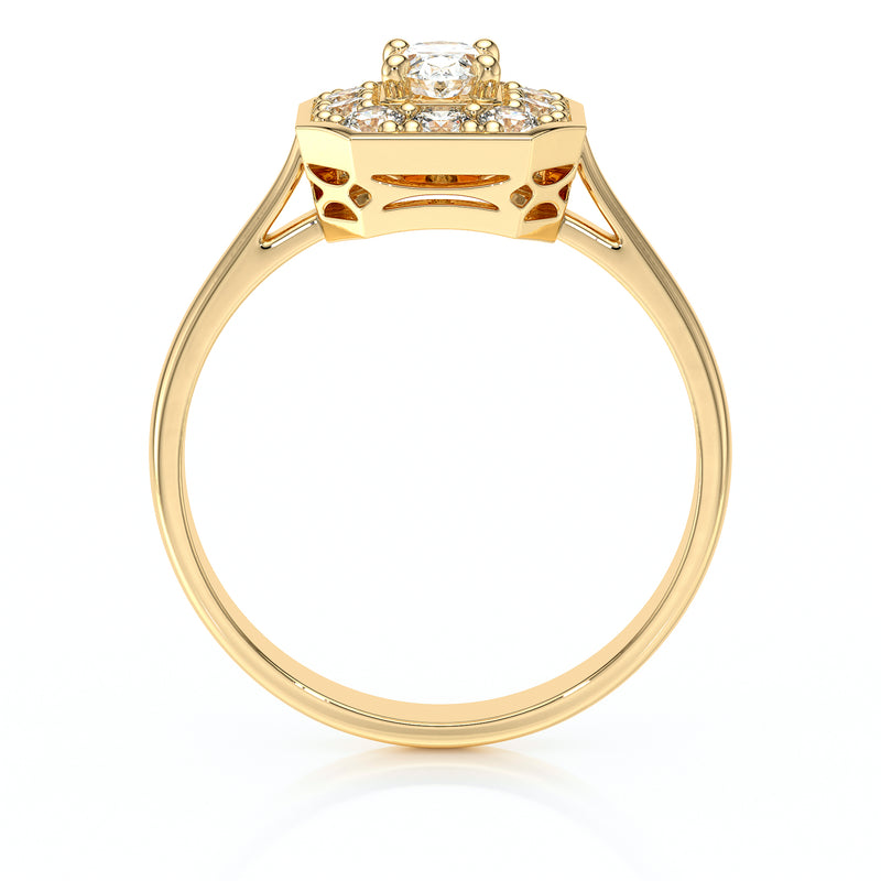 Bague entourage saphir et diamant Pour la Vie - 5