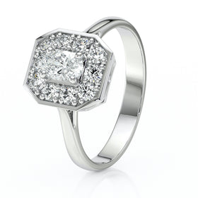 Bague entourage diamant Pour la Vie - 5