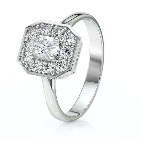 Bague entourage diamant Pour la Vie - 5