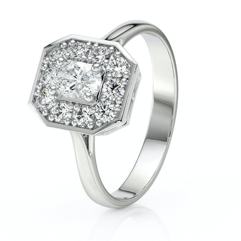 Bague entourage diamant Pour la Vie - 5