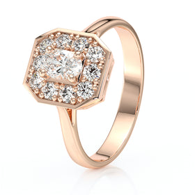 Bague entourage diamant Pour la Vie - 5