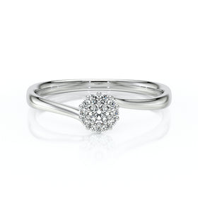 Bague entourage diamant Pour la Vie - 6