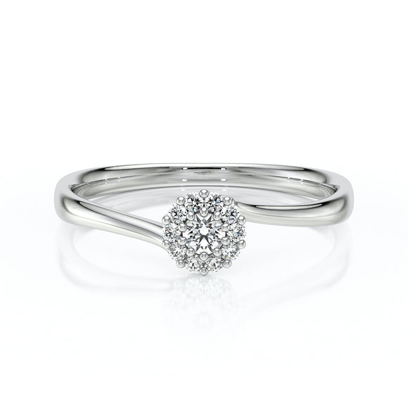 Bague entourage diamant Pour la Vie - 6