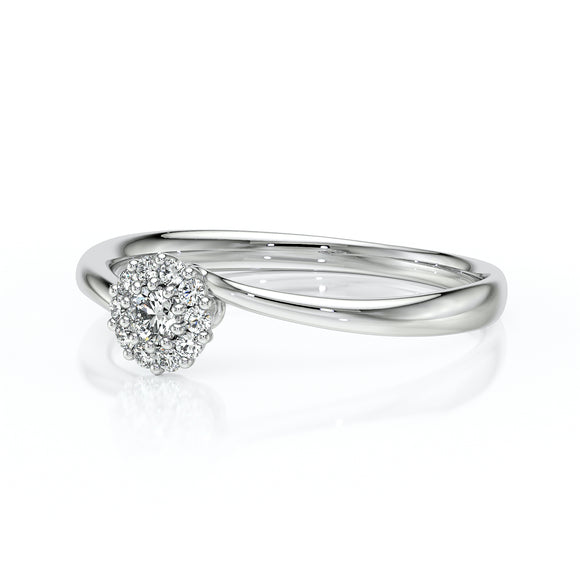 Bague entourage diamant noir Pour la Vie - 6