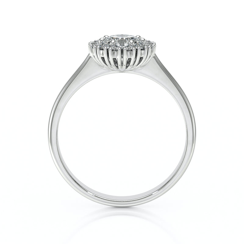 Bague entourage diamant noir et diamant Pour la Vie - 7