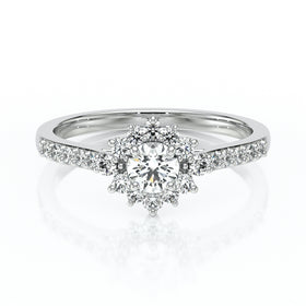 Bague entourage diamant Pour la Vie - 8