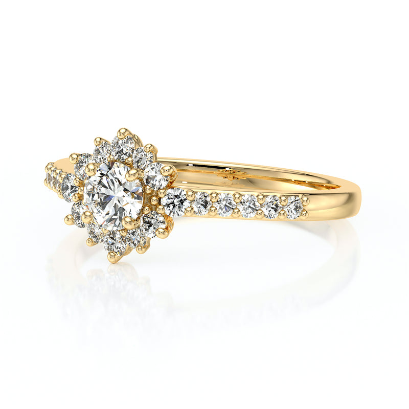 Bague entourage diamant noir Pour la Vie - 8