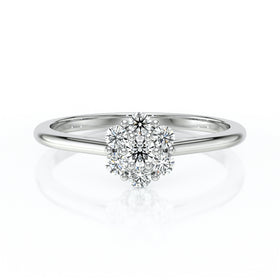 Bague entourage diamant Pour la Vie - 9