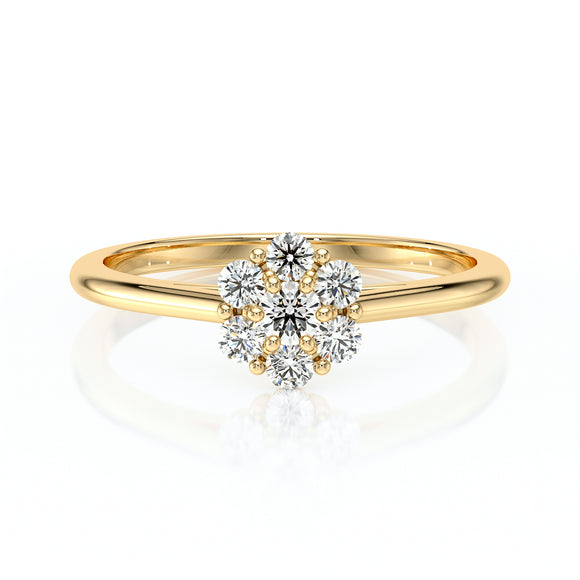 Bague entourage saphir rose diamant Pour la Vie - 9