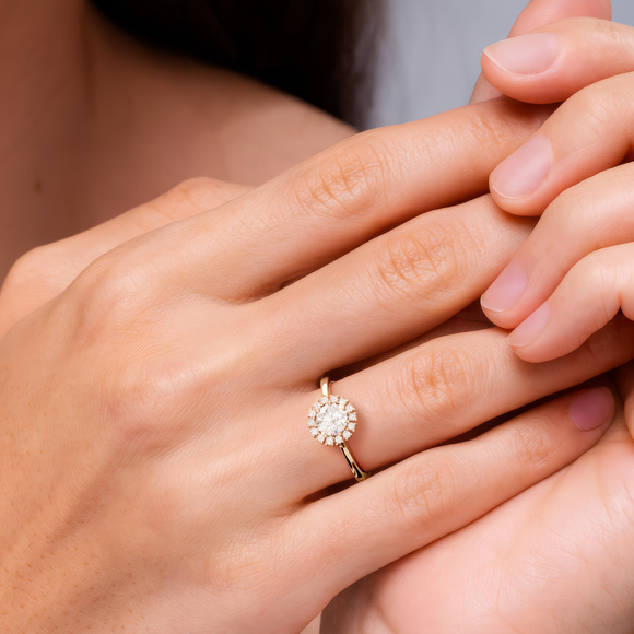 Bague entourage rubis et diamant Pour la Vie - 7