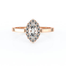 Bague entourage diamant Promets Moi - 10