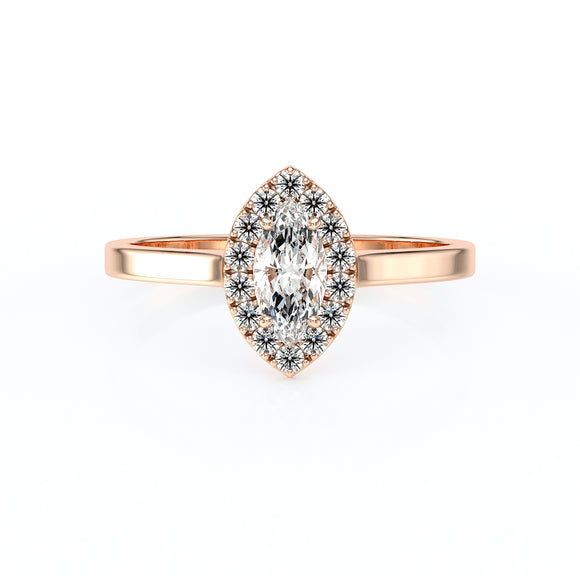 Bague entourage diamant Promets Moi - 10