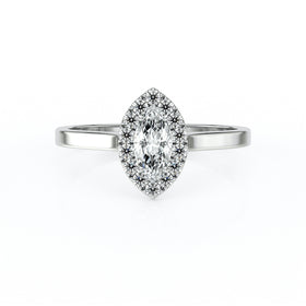 Bague entourage diamant Promets Moi - 10